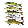 Isafish-Swimbaits-for-Bass-Crankbait-Bionic-Multi-Jointed-4-Segment-Pike-Fishing-Lures-Minnow-Hard-Bait-472-Inch-06-Ounce