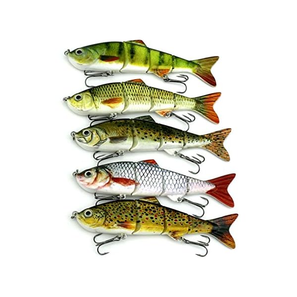 Isafish-Swimbaits-for-Bass-Crankbait-Bionic-Multi-Jointed-4-Segment-Pike-Fishing-Lures-Minnow-Hard-Bait-472-Inch-06-Ounce
