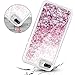 Caka 8 Plus Case, 7 Plus Glitter Case Girly Women Flowing Luxury Bling Glitter Sparkle Liquid Floating Soft TPU Case for 7 Plus 8 Plus (5.5 inch) (Rose Gold)