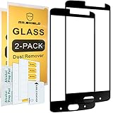 [2-PACK]-Mr Shield For ZTE Blade V8 Pro [Tempered Glass] [Full Cover] [Black] Screen Protector with Lifetime Replacement Warranty