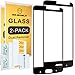 [2-PACK]-Mr Shield For ZTE Blade V8 Pro [Tempered Glass] [Full Cover] [Black] Screen Protector with Lifetime Replacement Warranty