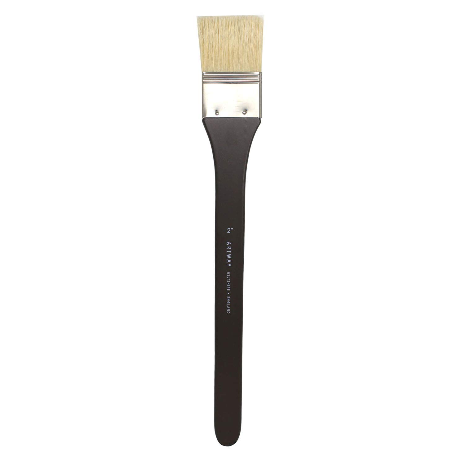 Artway 2" Flat Paint Brush - Long Handle - Hog Hair