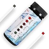 Water Total Hardness Test Strips, 100 Tests, 0-425 mg/L, HoneForest hard water test kit for home water, pool, aquarium, etc