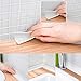 AurGun Caulk Strip PE Self-Adhesive Waterproof Sealing Tape Decorative Sealant Trim for Kitchen Bathroom Tub Shower Floor Wall Edge Protector- (White, 131.8x1.5 Inches)