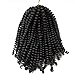 3 Pack spring twist hair 8 inch Crochet Braids Light Brown Synthetic expression Braiding Hair 110g/pack…