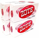 Zote Pink Laundry Soap Bar Stain Remover Catfish Bait - 4 Bars 7 Oz (200g) Each