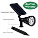 YINGHAO Solar Lights Spotlight High Power Outdoor Landscape Lighting Waterproof Wall Light Security Night Lights, Solar Spotlight Outdoor for Flag Pole, Pack of 4