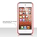 iPod Touch 6 Case,iPod Touch 5 Case,ULAK Dual Layer Slim Protective Hybrid iPod Touch Case Hard PC Cover for Apple iPod Touch 5 6th Generation (Coral Pink + Gray)