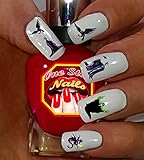 DISNEY MALEFICENT Nail Decals. Tattoo Nail Decal Set of 58.DM-001-58 by One Stop Nails