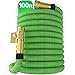 Nifty Grower 100ft Garden Hose - New Expandable Water Hose with Double Latex Core 3/4