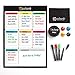Colore Snow-White Large Dry Erase Magnetic Whiteboard for Fridge or Calendar - Portable & Stain-Proof White Board
