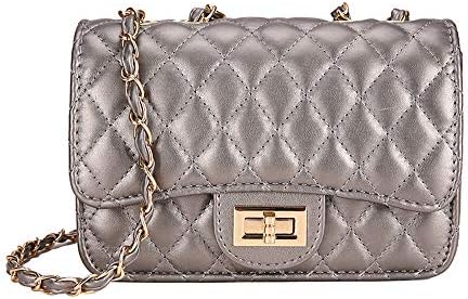 Women's fashion rhombic chain shoulder bag