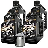 MaximaHiflofiltro VTEOCK20 Synthetic Blend Engine Oil Change Kit for Harley Davidson Sportster V-Twin