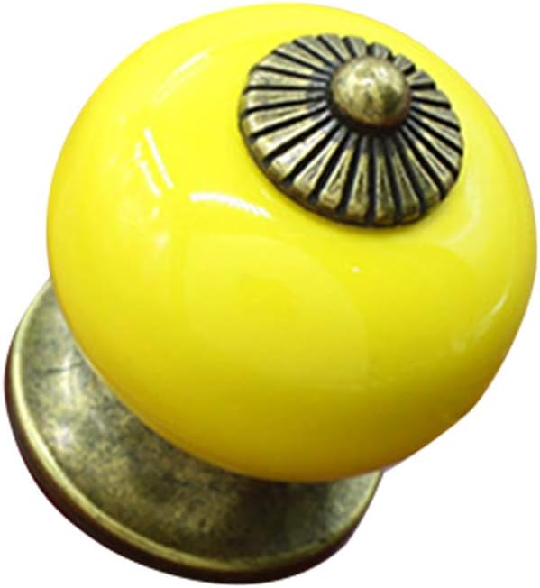 Discountstore145 - Tirador redondo de cerámica para armario, armario