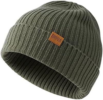 meer. メーア　ビーニー　ニット帽　帽子　WOOL KNIT BEANIE MERIWOOL Beanie for Men and Women - Merino Wool Blend Ribbed Knit