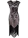 Vijiv 1920's Long Prom Dresses Beaded Sequin Art Nouveau Deco Flapper Dress