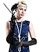 BABEYOND 1920s Flapper Accessories Gatsby Costume Accessories Set 20s Flapper Headband Pearl Necklace Gloves Plastic Holder