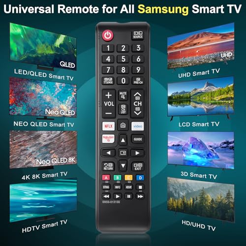 Remote-for-Samsung-Smart-TV, BN59-01315B Remote-to-Distance-Universal-for-Samsung-Television (Pack of 2)