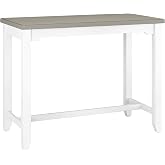 Hillsdale Furniture Hillsdale Clarion Side, Distressed Gray/Sea White Counter Height Table