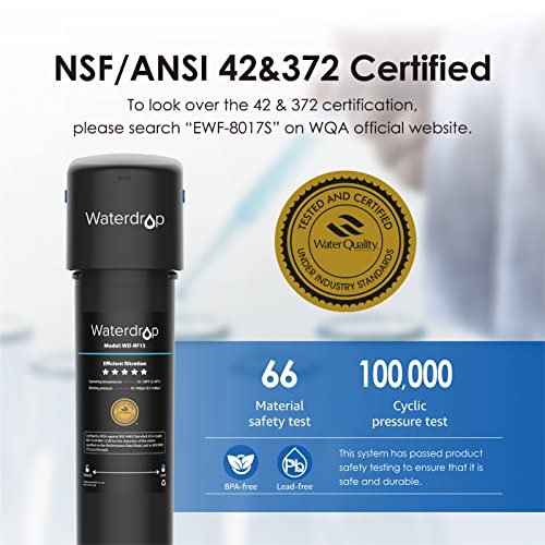 Waterdrop 15UA Under Sink Water Filter System, NSF/ANSI 42 Certified