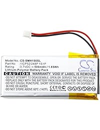 Cameron Sino 500 mAh polímero de litio baterías de repuesto de alta capacidad para Sena smh-10 vida útil, se adapta a Sena 1icp52 248p 1S1P