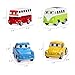 Kidcia 4 Pcs Cute Diecast Cars Set Pull Back Race Cars Vehicle Toys for Kids