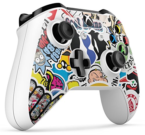 Gizmoz n Gadgetz Xbox One S STICKERBOMB Console Skin Decal Sticker + 2 Controller Skins