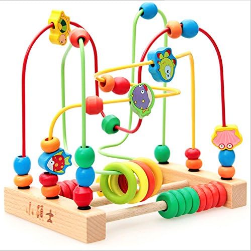 Circle Bead Maze Wooden Toddler Toys for Kids Early Wooden Educational Toys