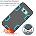 Tekcoo Galaxy S8 Case, S8 Cover, [Troyal Series] [Blue/Black] Hybrid Shock Absorbing Shock Dust Dirt Proof Defender Rugged Full Body Hard Cases Shell for Samsung Galaxy S8 5.8 inch Display