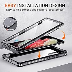 Temdan for Samsung Galaxy S23 Ultra Case, [Built-in
