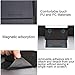 Laptop Stand Invisible Portable Lightweight Removable Adhesive Stand with Built-in Magnets, Two Elevation Adjustments (Black)thumb 1