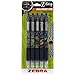 Z-Grip Ballpoint Pen, 1.0mm, Rubber Grip, 5/PK, ANML/BK, Sold as 1 Package
