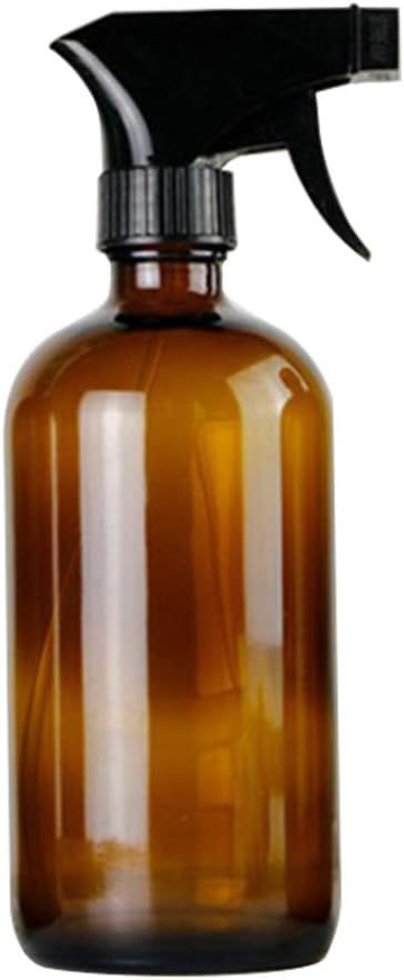 ZHOUBA 250/500ml Empty Glass Spray Bottle Essential Oil Cleaner Refillable Container Brown 250ml
