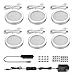 Shine HAI LED Under Cabinet Lighting Kit, LED Puck Light, 1140 Lumens 5000K Daylight White, All Accessories Included, Kitchen, Closet Lights, Set of 6