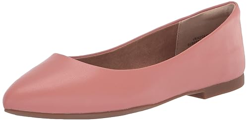 Amazon Essentials Women's Pointed-Toe Ballet Flat, Dusty Rose, 7.5