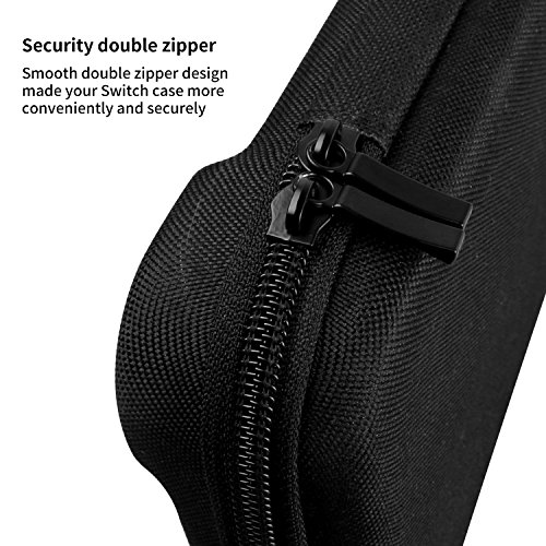 MOFIR-Nintendo-Switch-Console-Protective-Case-With-Zipper-Durable-Shell-Exterior-Soft-Velvet-Interior-20-Build-In-Game-Card-Holders-Mesh-Pocket-For-Accessories-Storage-For-Travel-Outdoors