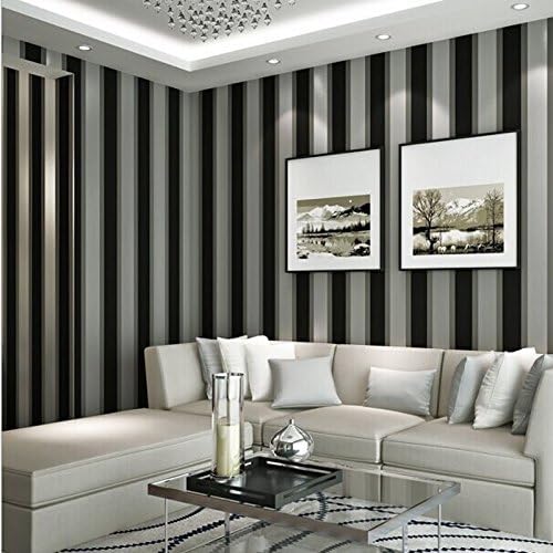 Sproud Luxus Stripe Wallpaper Wallpaper Roll Seide Clothroom Buro Fur Schwarze Und Weisse Wand Dekoration Gestreifte Tapete 350 Cmx 245 Cm Amazon De Baumarkt