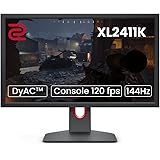BenQ ZOWIE XL2411K 24-Inch 144Hz Gaming Monitor | 1080P | Smaller Base | Ergonomic Stand | XL Setting to Share | Customizable
