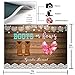 COMOPHOTO 7x5ft Boots or Bows Gender Reveal Backdrop Girl or Boy Baby Shower Photography Background Rustic Wooden Cowboy Boots Lace Party Decoration Cake Table Banner Photo Booth