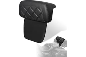 FOVPLUE Backrest Pad,Chopped Razor Tour Luggage Pack Backrest Pad for Harley Touring 2014-later,for CVO Road Glide Road King Street Glide Tri Glide Ultra Limited Electra Glide FLHTKSE,Black Stitching