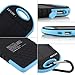 Levin 6000mAh Solar Panel Dual USB Port Portable Charger for Apple, Android Smart Phones and Tablets, Windows Phone, Gopro Camera, Blue