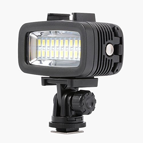 Orsda Gopro Video Diving Light – 40M Waterproof 20 LED Diving lamp Video Light 700 Lumens for GoPro Hero 4 3+ 3 Sports Camera Black OR006