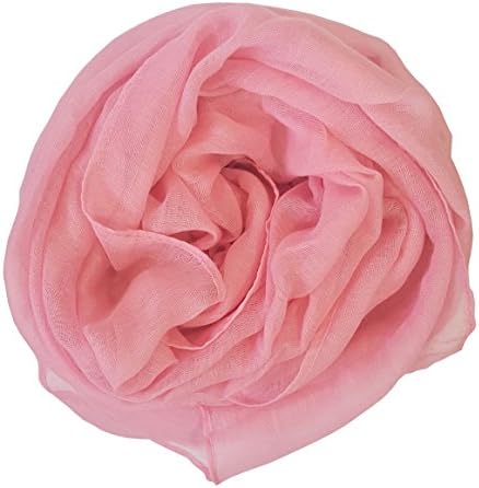 SoLine Solid Color Scarves Shawl Blanket Warm Warp lightweight Large Scarf for Women (Pink)