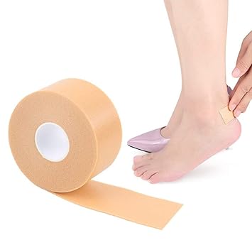 Pinkiou 1 Pack Heel Sticker Tape Breathable Bandage Roll Blister Protector Waterproof Anti-Slip Adhesive