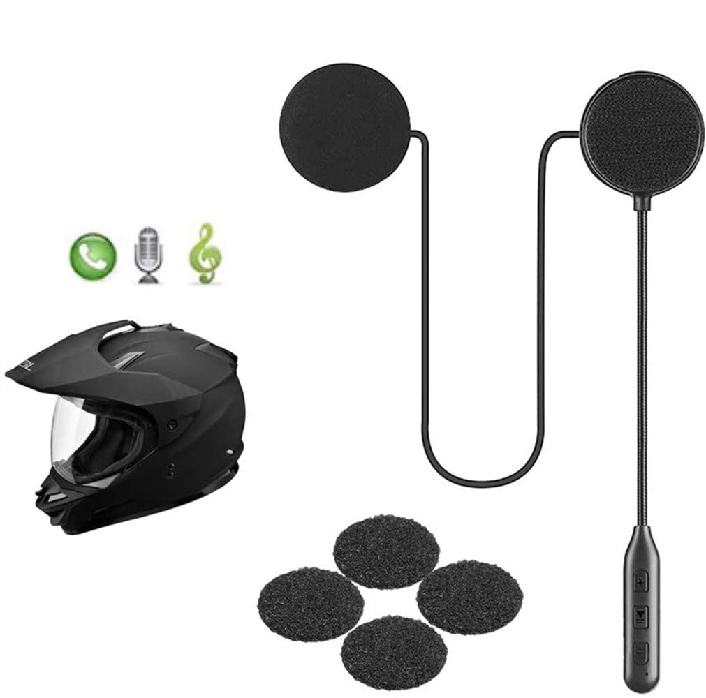 Motorcycle Helmet Bluetooth Headset HiFi Stereo Bluetooth 5.0 Auto Pairing Auto Answer Support Voice Dial 60H Playtime Fits Summer and Winter Bluetooth Helmet Headset Waterproof Sports Cycling/Skiing