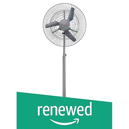 Buy Renewed Bajaj Supreme Plus 750mm Pedestal Fan Grey Online At