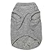 DroolingDog Small Dog Clothes Pet T-Shirt I Love My Daddy Puppy Apparel for Small Dogs, Large, Grey