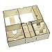 The Broken Token Game Organizer Compatible with King of New York - Wooden Game Organizing Box with Multiple Trays