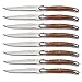 Laguiole By FlyingColors Laguiole Steak Knife Set Stainless Steel Wood Handle,8 Pieces.