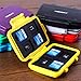 SD Card Holder, Honsky Waterproof Memory Card Holder Case for SD Cards, Micro SD Cards, SDHC SDXC, Yellow